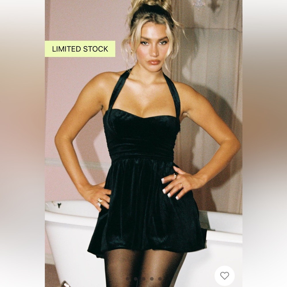 Princess Polly Araminta Velour Mini Dress